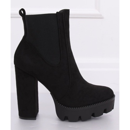 Bottines noires sur la plateforme Bottines Jodhpur DA30P Noir le noir