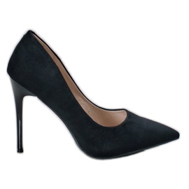 Cm Paris Talons en daim le noir
