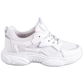 SHELOVET Chaussures de sport classiques blanc