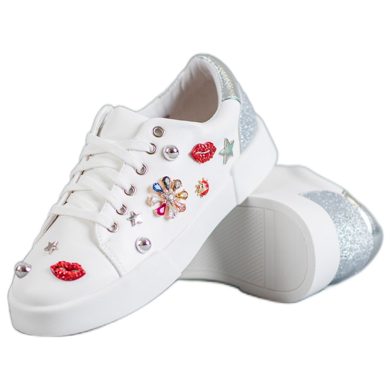 Bestelle Chaussures de sport avec patchs blanche