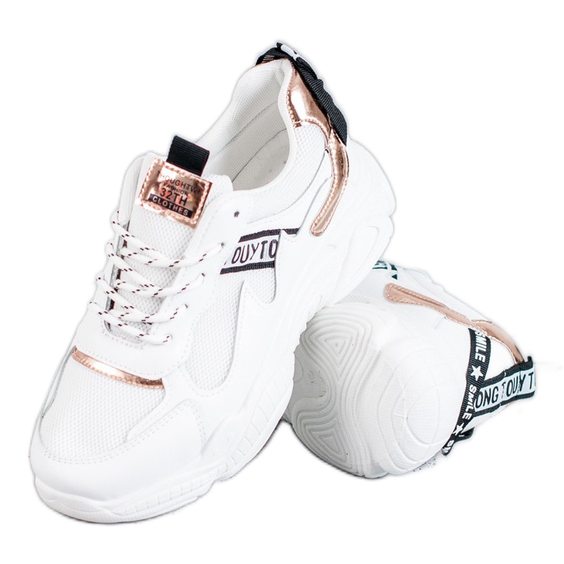 SHELOVET Chaussures de sport confortables blanche
