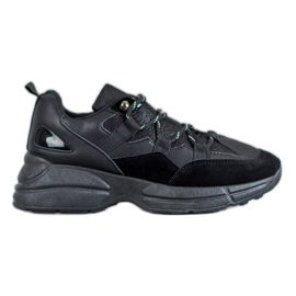 Muto Chaussures de sport à paillettes noir