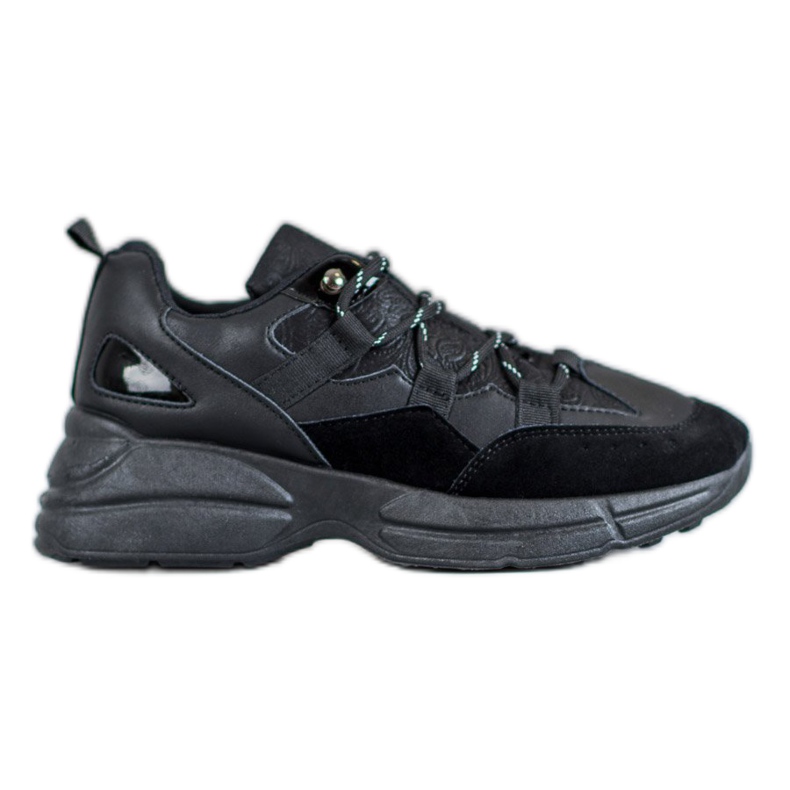 Muto Chaussures de sport à paillettes le noir Muto Chaussures de sport à paillettes le noir