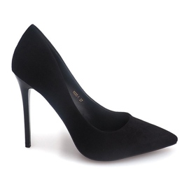 Escarpins en daim 1030 Noir le noir