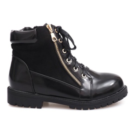 Boots Bottines Lacets 1551 Noir
