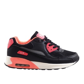 Chaussures de sport noires B306A-41 le noir rose multicolore