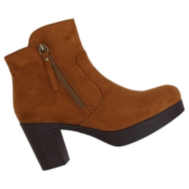 Camel 8B882 Bottines à talons Camel brun