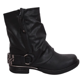 Bottes militaires noires LL-166P Noir