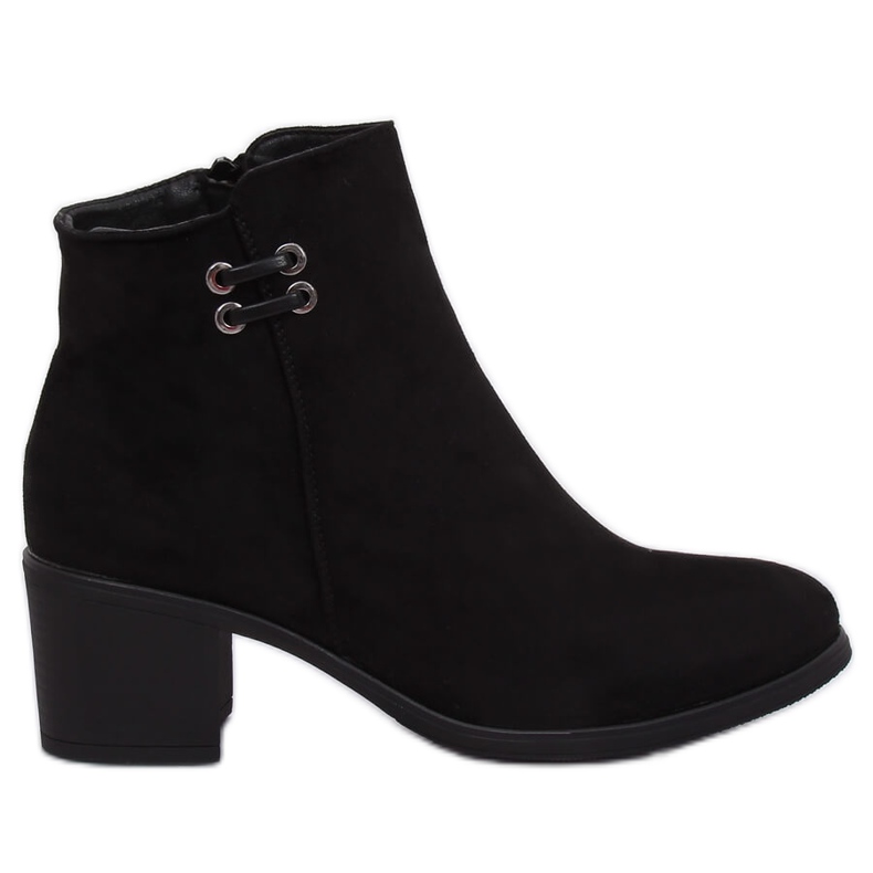 Bottes à talons pour femmes noires 8B982 Noir le noir