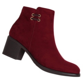 Maroon 8B982 Vin à talons hauts pour femme rouge