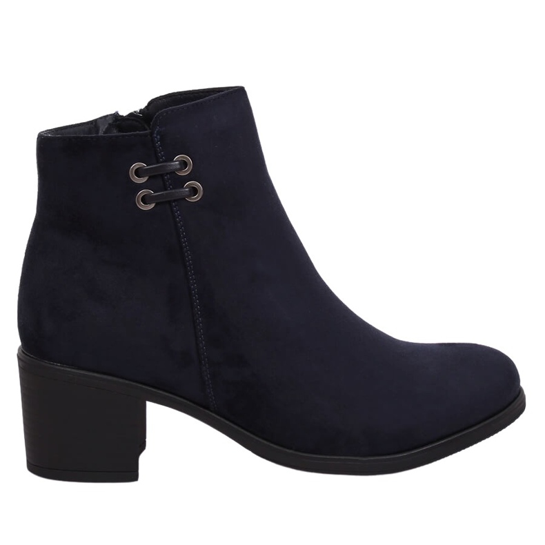 Bottines femme 8B982 Bleu marine à talons hauts