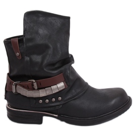 Bottes militaires noires LL-165P Noir