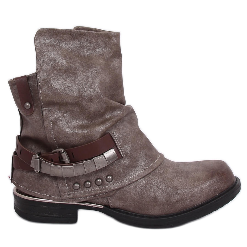 Bottes militaires grises LL-165P Kaki