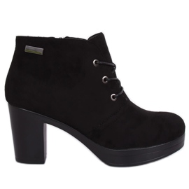 Chaussures à talons hauts noires 8B883 Noir