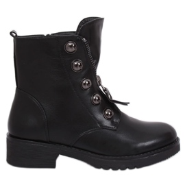 Bottes militaires noires LJ002 Noir