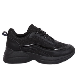 BY-082 Chaussures de sport noires noires le noir