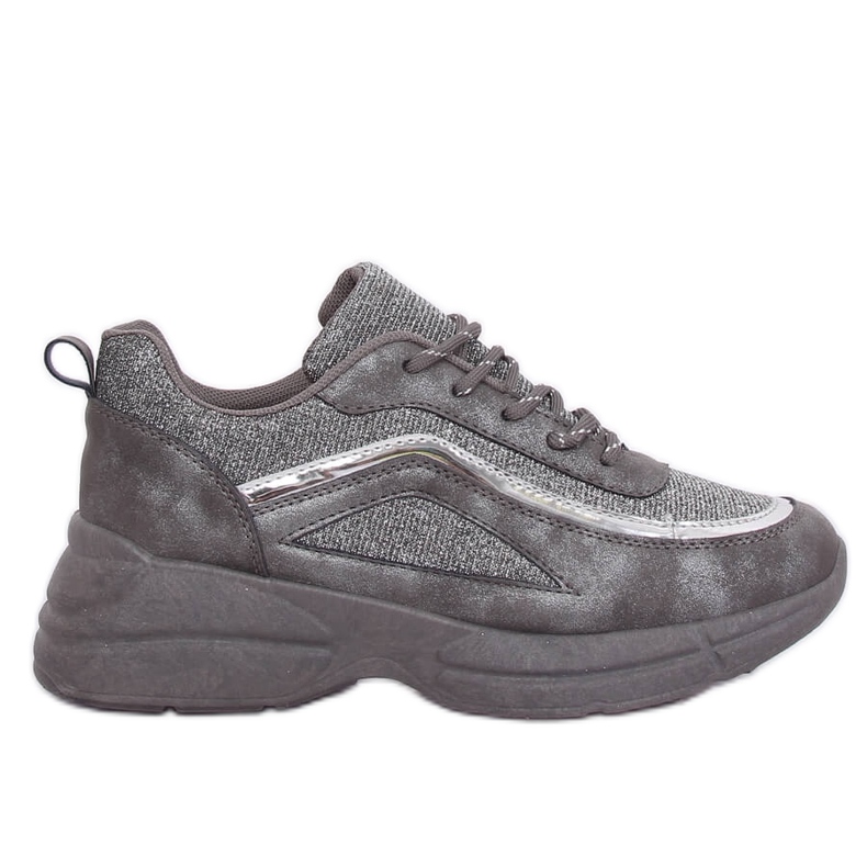 Gris BY-082 D. Chaussures de sport grises