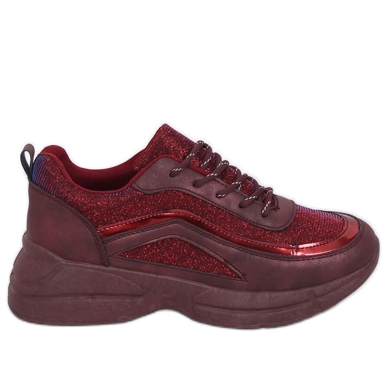 BY-082 Chaussures de sport bordeaux vin rouge BY-082 Chaussures de sport bordeaux vin rouge