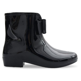 Bottines Wellington avec nœud NEW1 Noir le noir