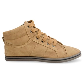 Baskets Hautes Konwers TD010 Camel brun