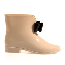 Bottines Wellington à nœud Y014 Beige Bottines Wellington à nœud Y014 Beige