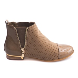Boots Ajourées 60865-2 Kaki multicolore vert