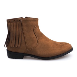 Bottes en daim dans le style de Boho 8355 Camel brun