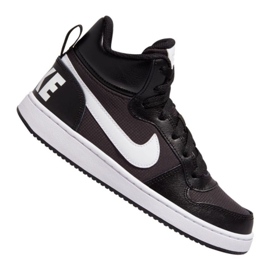 Chaussures Nike Court Borough Mid Pe (GS) Jr BV1607-001 noir