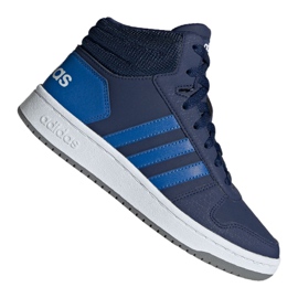 Chaussures Adidas Hoops Mid 2.0 Jr EE6707 bleu marine