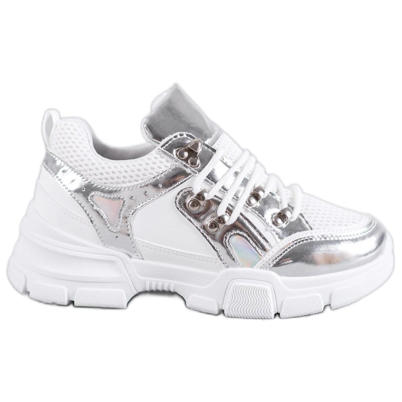 SHELOVET Chaussures de sport confortables blanche gris SHELOVET Chaussures de sport confortables blanche gris