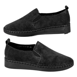 Filippo Baskets à enfiler en cuir le noir Filippo Baskets à enfiler en cuir le noir