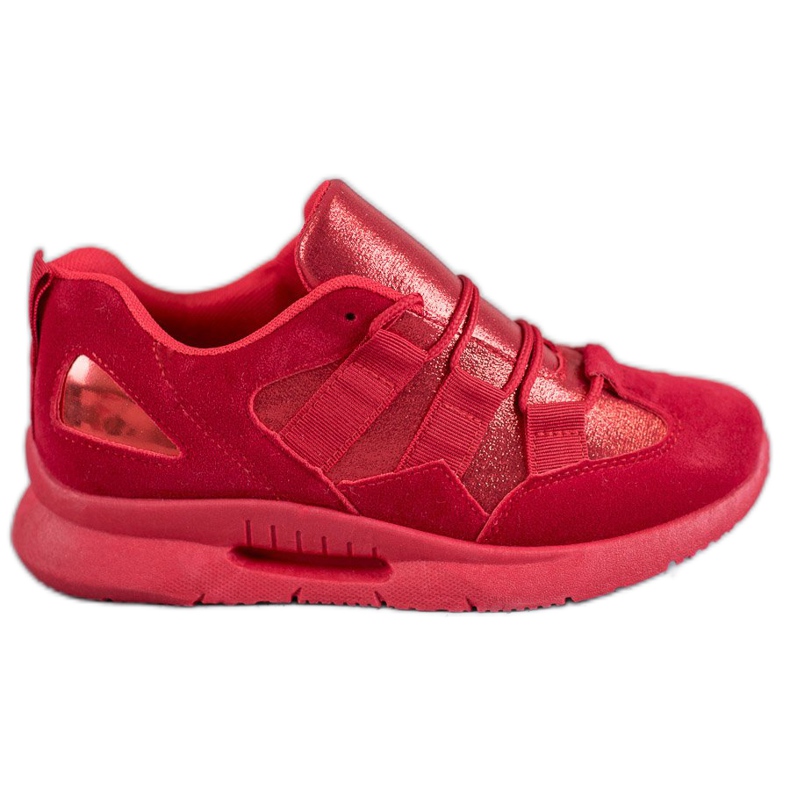 SHELOVET Chaussures de sport en daim rouge SHELOVET Chaussures de sport en daim rouge