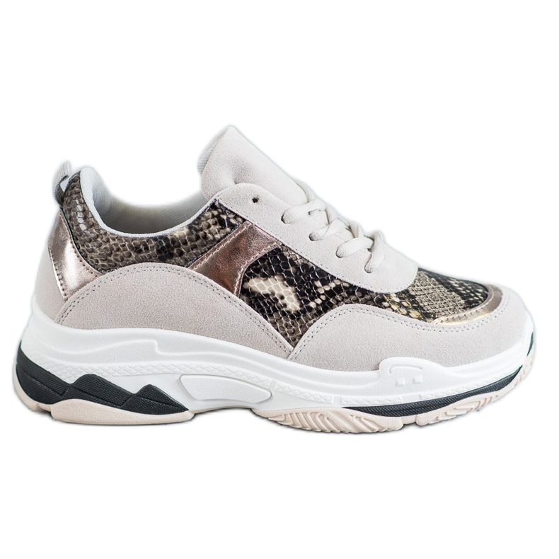 Kylie Baskets à imprimé serpent multicolore
