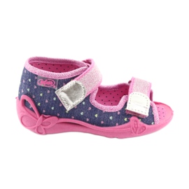 Chaussures pour enfants Befado 242P093 bleu marine rose