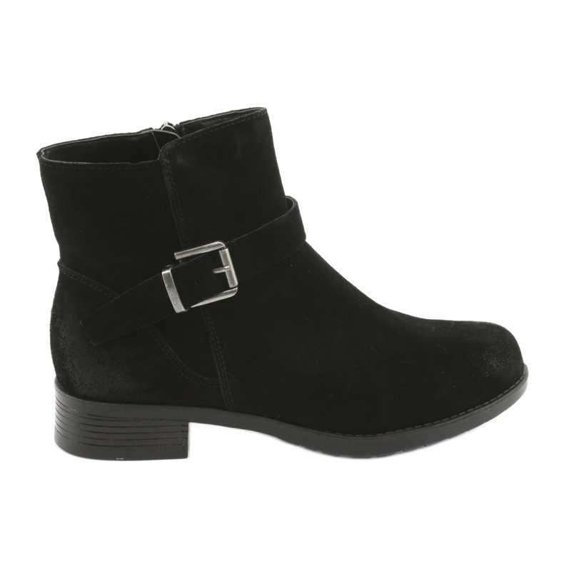 Bottines American Club SH04 en daim noir le noir