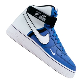 Nike Air Force 1 High LV8 2 Jr CI2164-400 blanc-bleu chaussures