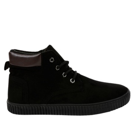 Baskets isolées noires pour hommes AN06