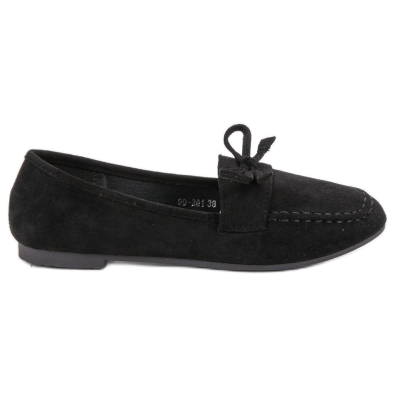 Nio Nio Mocassins en daim noir le noir