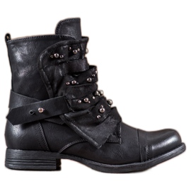 GISICODE Chaussures de roche avec des perles le noir GISICODE Chaussures de roche avec des perles le noir