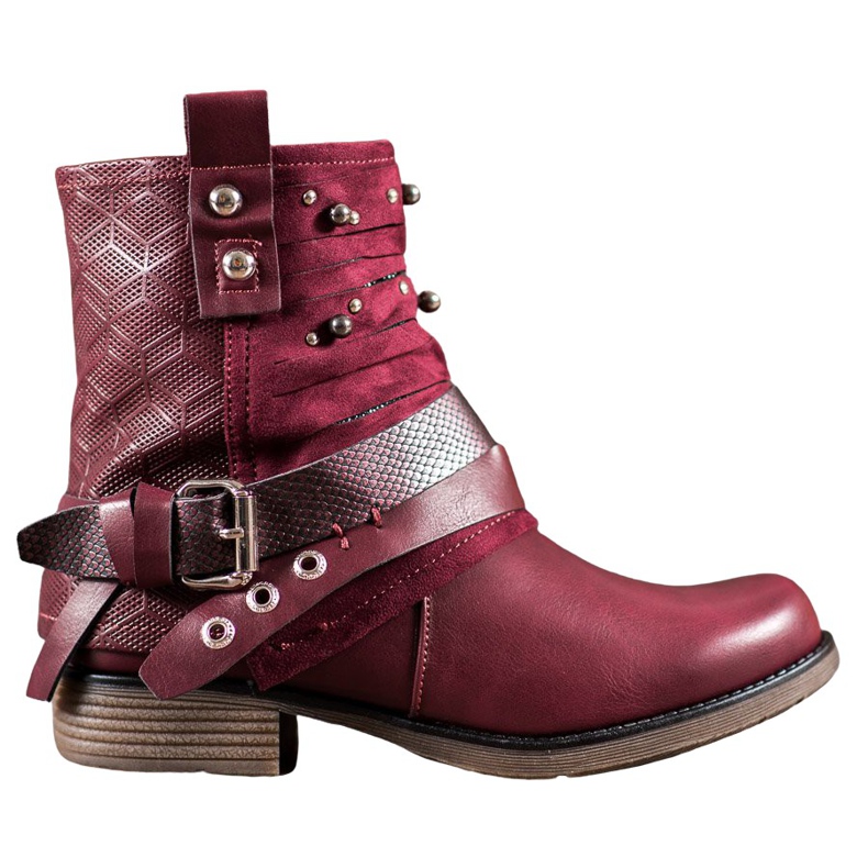 SHELOVET Bottes Avec Strass rouge SHELOVET Bottes Avec Strass rouge