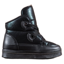 RTX WALK Bottes de neige avec cristaux noir