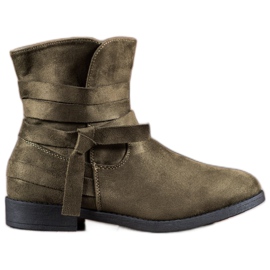 Seastar Bottes à talons plats vert