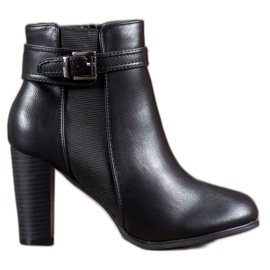 Abloom Bottes sur un poteau avec une boucle le noir