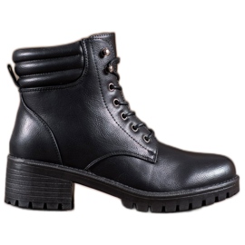 Abloom Bottes à lacets le noir