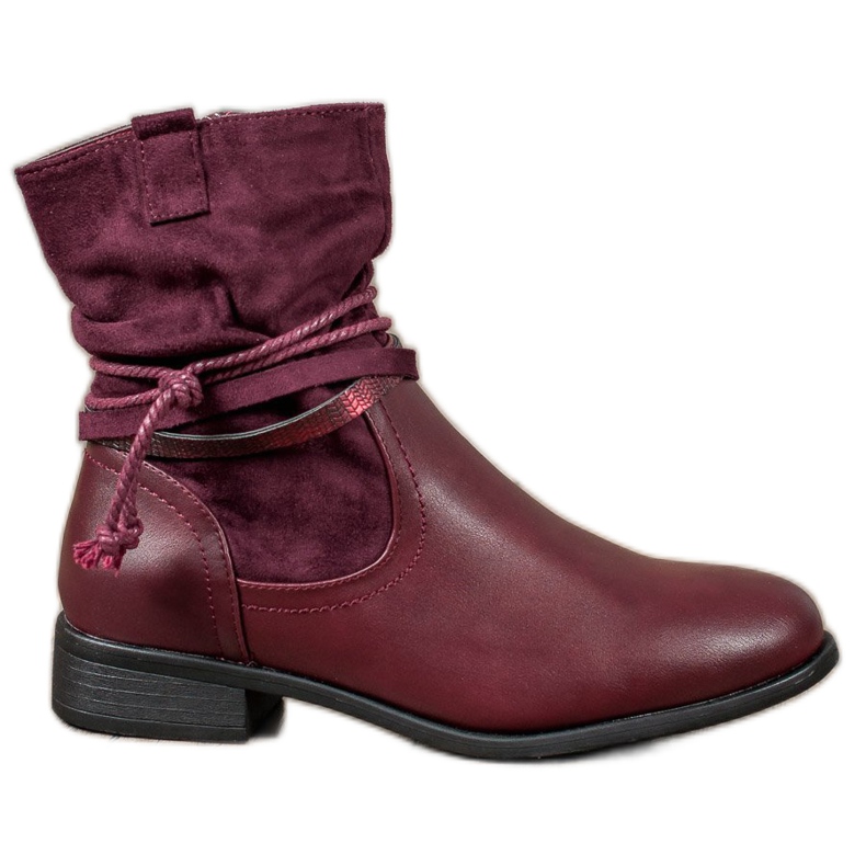 Anesia Paris Bottes hautes rouge