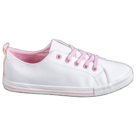 SHELOVET Baskets confortables blanc