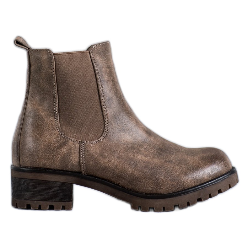 Jennika Bottes sur la plate-forme brun Jennika Bottes sur la plate-forme brun