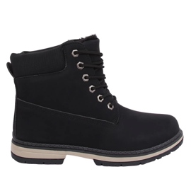 Bottes en bois isolées noires W19-42 Noir