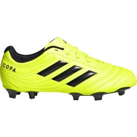 Chaussures de football Adidas Copa 19.4 Fg Jr F35461 jaune jaune