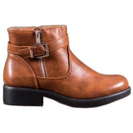 Abloom Bottes marron avec cuir écologique brun Abloom Bottes marron avec cuir écologique brun